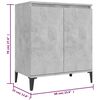 vidaXL Sideboard Concrete Grey 60x35x70 cm Engineered Wood