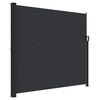 vidaXL Retractable Side Awning Black 180x500 cm