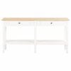 vidaXL Table with Drawer White Wood