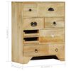 vidaXL Chest of Drawers 60x30x75 cm Solid Mango Wood