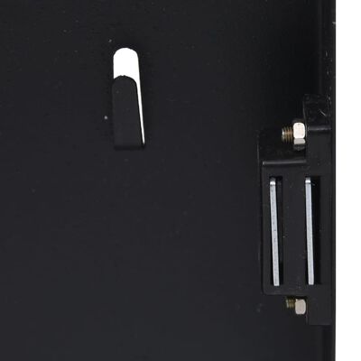 vidaXL Key Box with Magnetic Board Black 35x35x4 cm