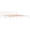 vidaXL Bed Frame without Mattress Solid Wood Pine 200x200cm White