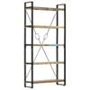 vidaXL 5-Tier Bookcase 90x30x180 cm Solid Reclaimed Wood