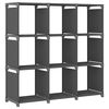vidaXL 9-Cube Display Shelf Grey 103x30x107,5 cm Fabric