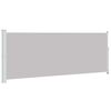 vidaXL Patio Retractable Side Awning 180x514 cm Grey
