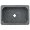 vidaXL Sink 45x30x15 cm Riverstone Black