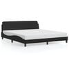 vidaXL Bed Frame "Dover" Black 180x200 cm Faux Leather