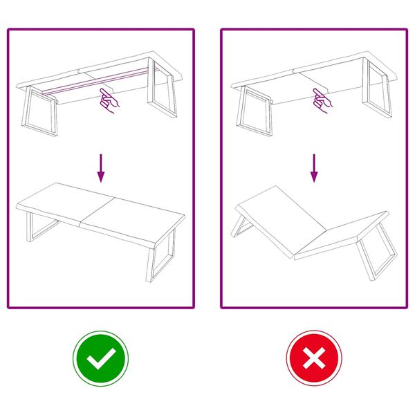 vidaXL Table Top Light Brown 140x60x(2-4) cm Treated Solid Wood Oak