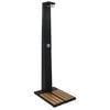 vidaXL Garden Shower | Black | Poly Rattan, WPC (Wood-Plastic Composite)