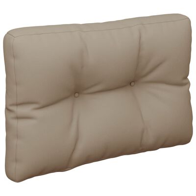 vidaXL Pallet Cushion Taupe 60x40x12 cm Fabric