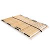 vidaXL Slatted Bed Base without Mattress with 28 Slats 7 Zones 100x200 cm