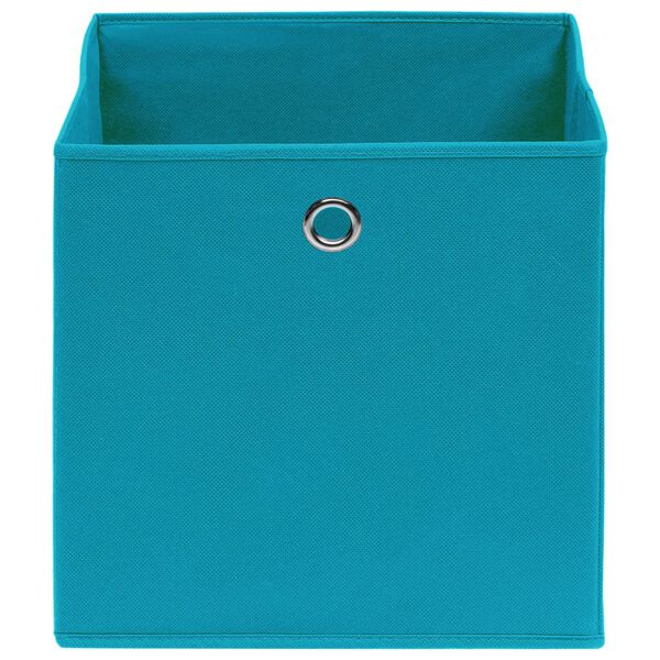 vidaXL Storage Boxes 4 pcs Baby Blue 32x32x32 cm Fabric