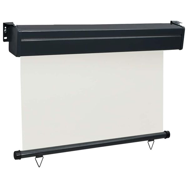 vidaXL Balcony Side Awning 105x250 cm Cream