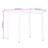 vidaXL 3 Piece Garden Dining Set Grey and Black