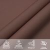 vidaXL Sunshade Sail Oxford Fabric Square 2.5x2.5 m Brown
