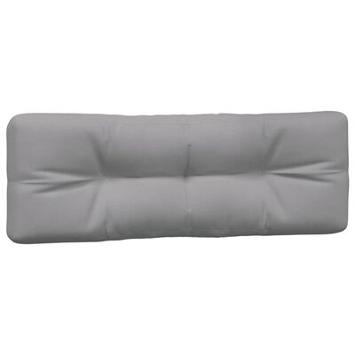 vidaXL Pallet Cushions 2 pcs Grey Fabric