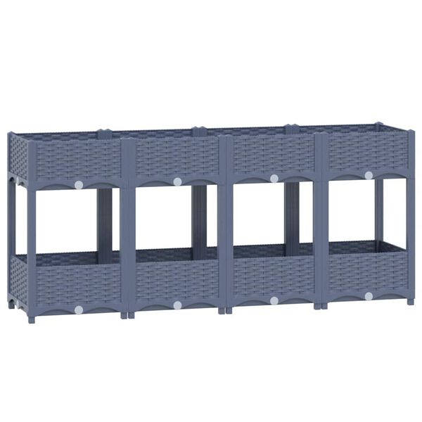 vidaXL Raised Bed 160x40x71 cm Polypropylene