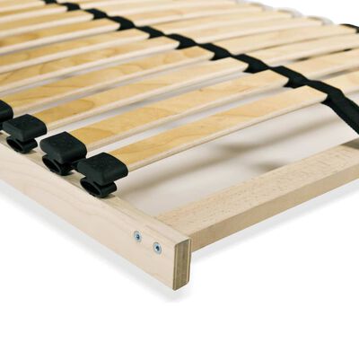 vidaXL Slatted Bed Bases without Mattress 2 pcs with 28 Slats 90x200 cm