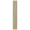 vidaXL Bathroom Cabinet Sonoma Oak 30x30x183.5 cm Engineered Wood