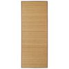 Rectangular Brown Bamboo Rug 150 x 200 cm
