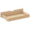 vidaXL Bed Frame without Mattress with 2 Drawers Solid Wood 160x200 cm