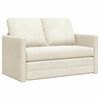vidaXL Sofa Bed Cream 204 x 122 x 60 cm Velvet
