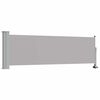 vidaXL Patio Retractable Side Awning 80x300 cm Grey
