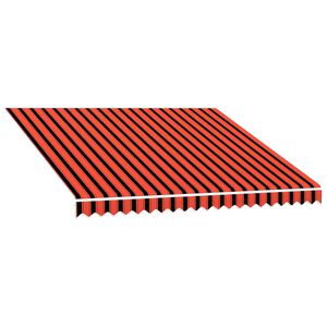 vidaXL Replacement Awning Fabric Anthracite and White 300 x 250 cm