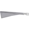 vidaXL Collapsible Balcony Side Awning Grey 210x210 cm