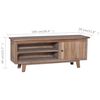 vidaXL TV Cabinet 100x30x40 cm Solid Teak Wood