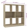 vidaXL Book Cabinet Sonoma Oak 97.5x29.5x100 cm Engineered Wood