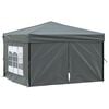 vidaXL Party Tent | Anthracite | 210D oxford fabric, PE, Steel | 3x3 m