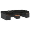 vidaXL Garden Sofa Set | Black