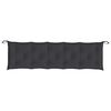 vidaXL Garden Bench Cushions 2pcs Black 180x50x7cm Oxford Fabric