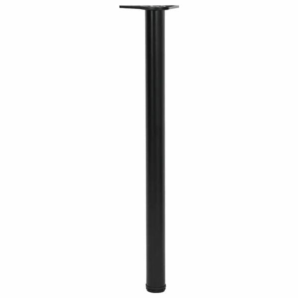 4 Height Adjustable Table Legs Black 870 mm