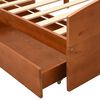 vidaXL Bed Frame with 2 Drawers without Mattress Honey Brown 90x200 cm
