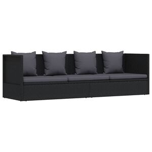 vidaXL Patio Bed | Adjustable Armrests | Outdoor Chaise Lounge | Rectangular