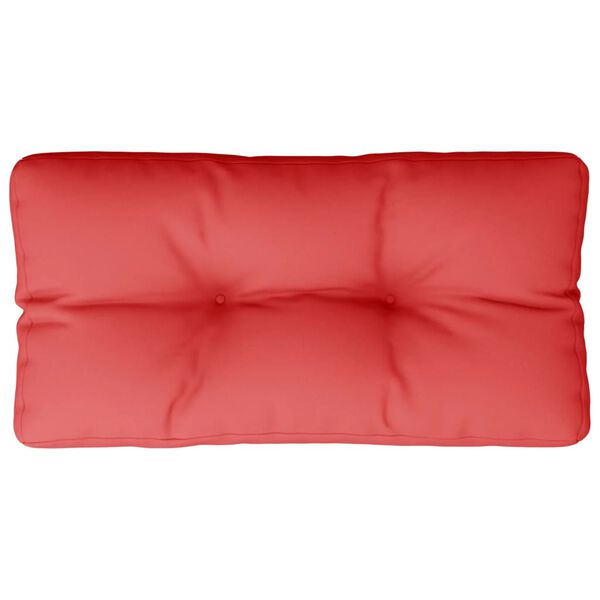 vidaXL Pallet Cushion Red 80x40x12 cm Fabric