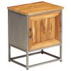 vidaXL Bedside Cabinet Recycled Teak and Steel 40x30x50 cm