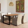 vidaXL 5 Piece Garden Dining Set Brown