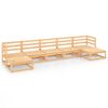 vidaXL 7 Piece Garden Lounge Set Solid Wood Pine