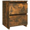 vidaXL Bedside Cabinets 2 pcs Smoked Oak 30x30x40 cm Engineered Wood