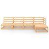 vidaXL 5 Piece Garden Lounge Set Solid Wood Pine