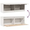 vidaXL Wall Cabinet White 100x30x35 cm Solid Wood Pine