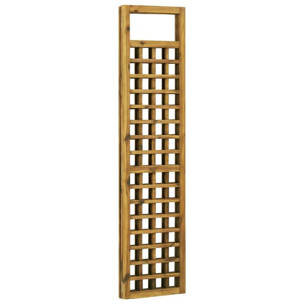 vidaXL 3-Panel Room Divider/Trellis Solid Acacia Wood 120x170 cm