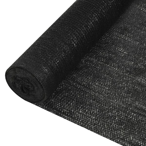 vidaXL Privacy Net Black 1x25 m HDPE 195 g/m²