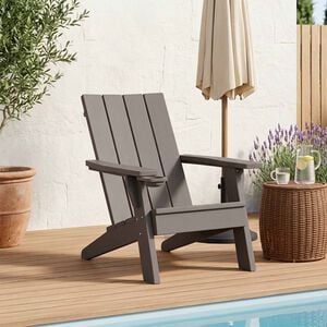 vidaXL Garden Adirondack Chair Light Brown 75x88.5x89.5 cm