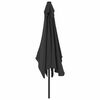 vidaXL Garden Parasol with Metal Pole 300x200 cm Anthracite