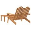 vidaXL 2 Piece Adirondack Garden Lounge Set Solid Wood Acacia