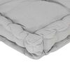 vidaXL Pallet Floor Cushion Cotton 120x80x10 cm Grey